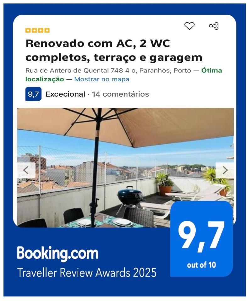 Renovado Com Ac, 2 Wc Completos, Terraco E Garagem Porto Exterior foto